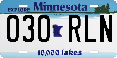 MN license plate 030RLN