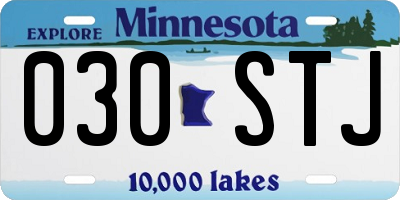 MN license plate 030STJ