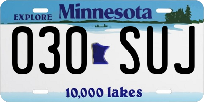 MN license plate 030SUJ