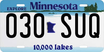 MN license plate 030SUQ