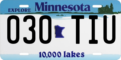 MN license plate 030TIU