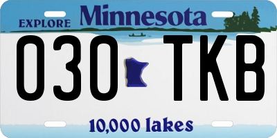 MN license plate 030TKB
