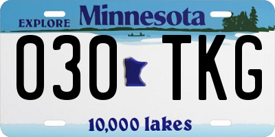 MN license plate 030TKG