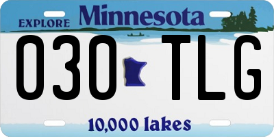 MN license plate 030TLG