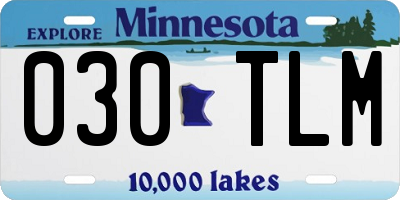 MN license plate 030TLM