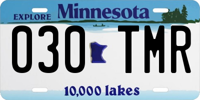 MN license plate 030TMR