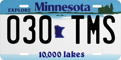 MN license plate 030TMS
