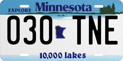 MN license plate 030TNE