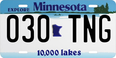 MN license plate 030TNG
