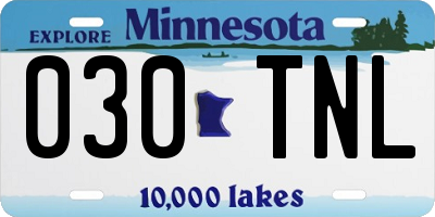 MN license plate 030TNL