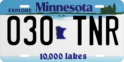 MN license plate 030TNR