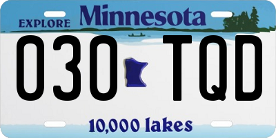 MN license plate 030TQD
