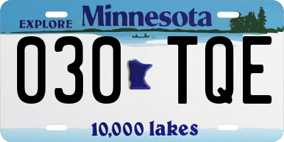MN license plate 030TQE