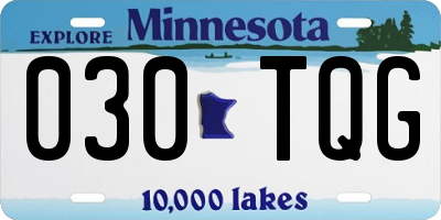 MN license plate 030TQG