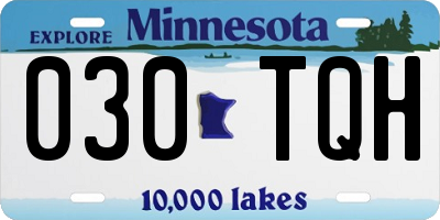 MN license plate 030TQH