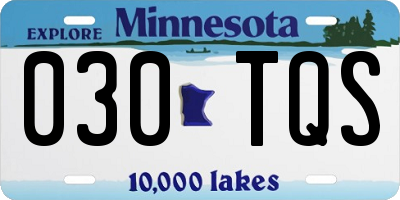 MN license plate 030TQS