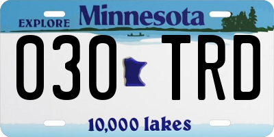 MN license plate 030TRD