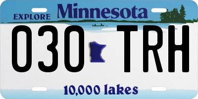 MN license plate 030TRH