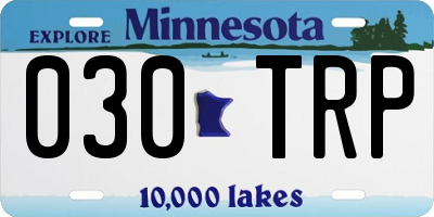 MN license plate 030TRP
