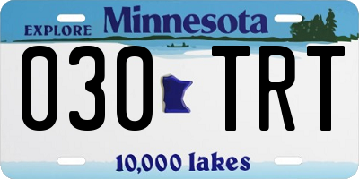 MN license plate 030TRT