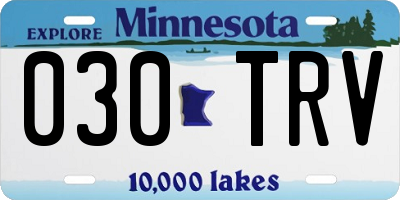 MN license plate 030TRV