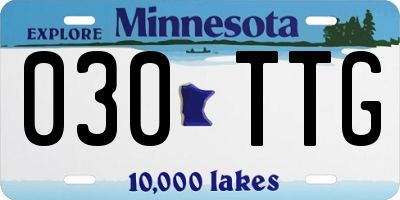 MN license plate 030TTG