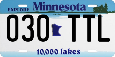 MN license plate 030TTL