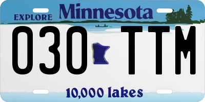 MN license plate 030TTM