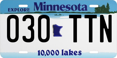 MN license plate 030TTN