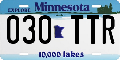 MN license plate 030TTR