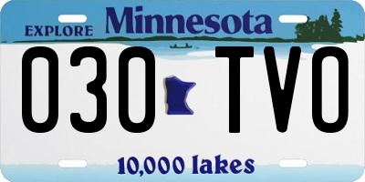 MN license plate 030TVO