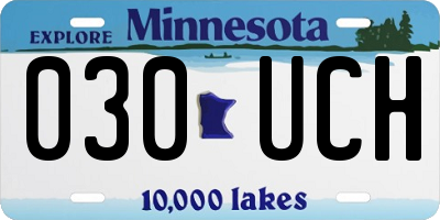 MN license plate 030UCH