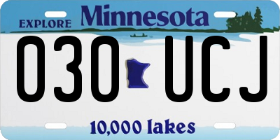 MN license plate 030UCJ