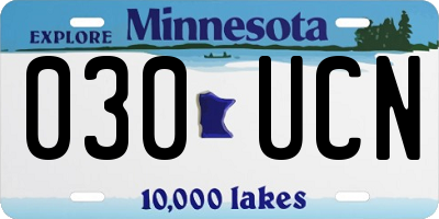 MN license plate 030UCN