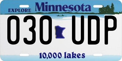 MN license plate 030UDP