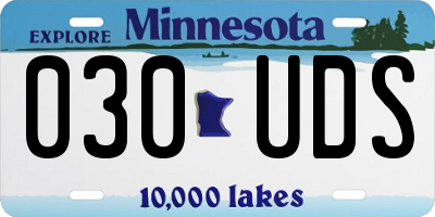 MN license plate 030UDS