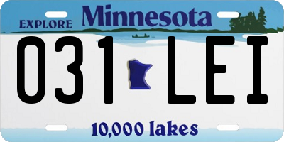 MN license plate 031LEI