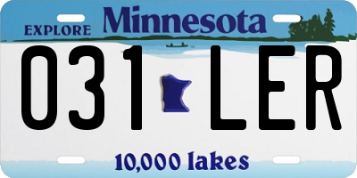 MN license plate 031LER