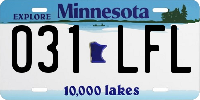 MN license plate 031LFL