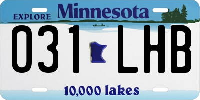 MN license plate 031LHB