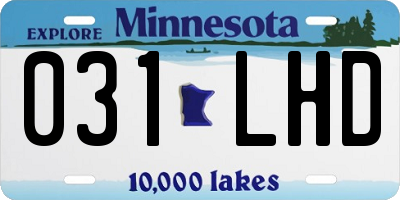 MN license plate 031LHD