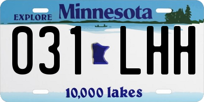 MN license plate 031LHH