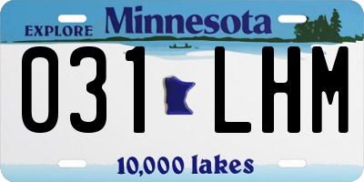 MN license plate 031LHM