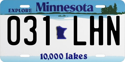 MN license plate 031LHN