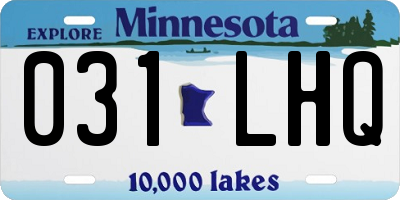 MN license plate 031LHQ