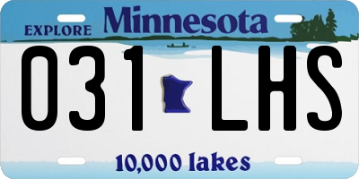 MN license plate 031LHS