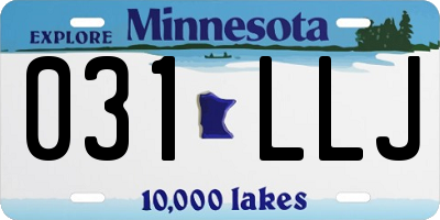 MN license plate 031LLJ