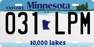 MN license plate 031LPM