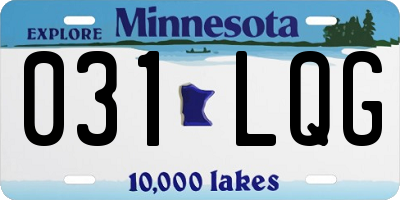MN license plate 031LQG