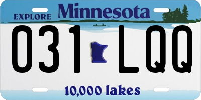 MN license plate 031LQQ